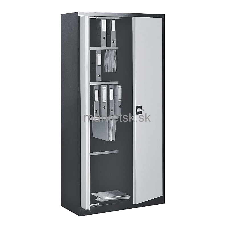 Kovová kancelárska skriňa OD001 - 199 x 100 x 43,5 cm